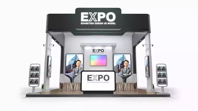 Exhibition Stand 36 Sqm Minimalist