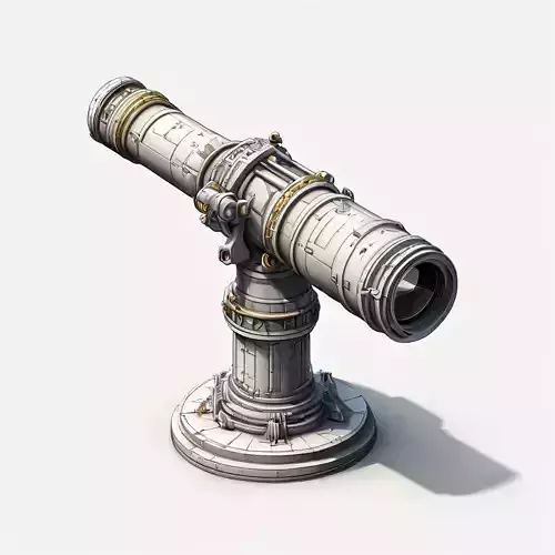 SciFi Telescope Futuristic Observatory Prop