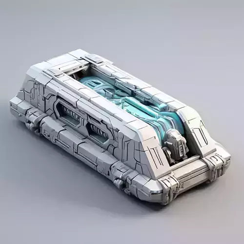 SciFi Futuristic Transport Vehicle