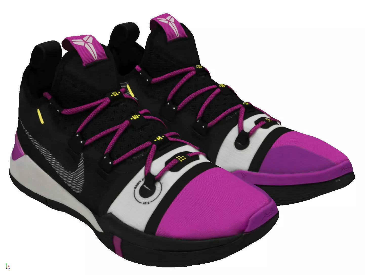 Nike Kobe AD EP Vivid Purplr Low-poly 3D model