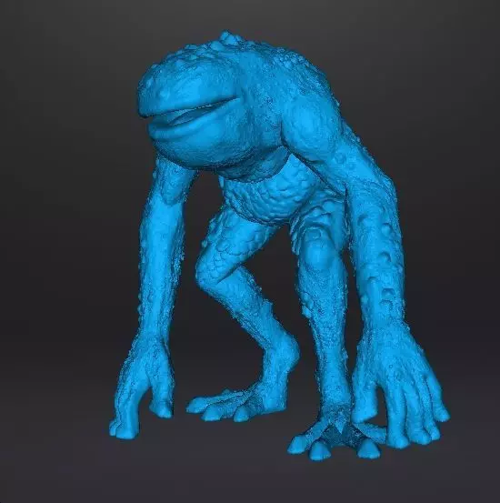 RE FROG HUNTER MINIATURE MODEL FIGURE FANTASY HORROR GAMES RPG 3D print model_12