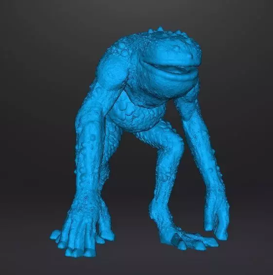 RE FROG HUNTER MINIATURE MODEL FIGURE FANTASY HORROR GAMES RPG 3D print model_11