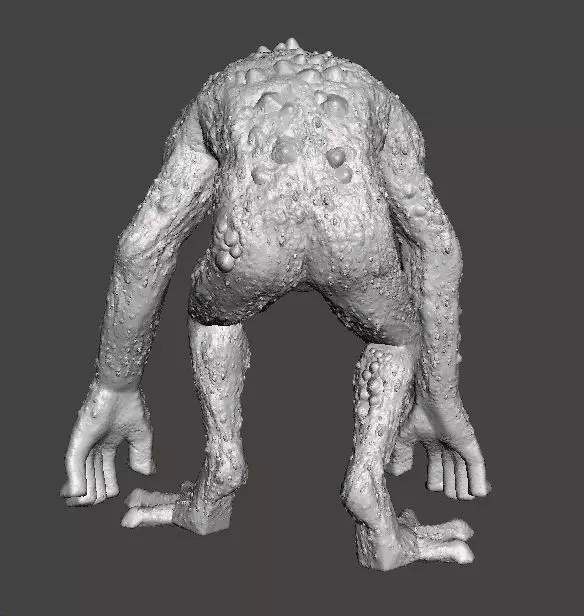 RE FROG HUNTER MINIATURE MODEL FIGURE FANTASY HORROR GAMES RPG 3D print model_7