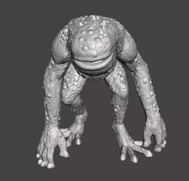 RE FROG HUNTER MINIATURE MODEL FIGURE FANTASY HORROR GAMES RPG 3D print model_8
