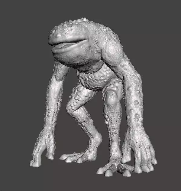 RE FROG HUNTER MINIATURE MODEL FIGURE FANTASY HORROR GAMES RPG 3D print model_5