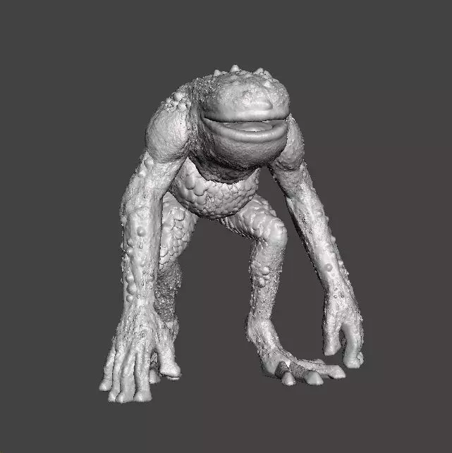 RE FROG HUNTER MINIATURE MODEL FIGURE FANTASY HORROR GAMES RPG 3D print model_0
