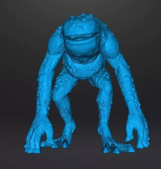 RE FROG HUNTER MINIATURE MODEL FIGURE FANTASY HORROR GAMES RPG 3D print model_10