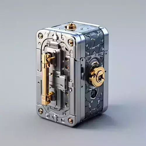 SciFi Metallic Security Box
