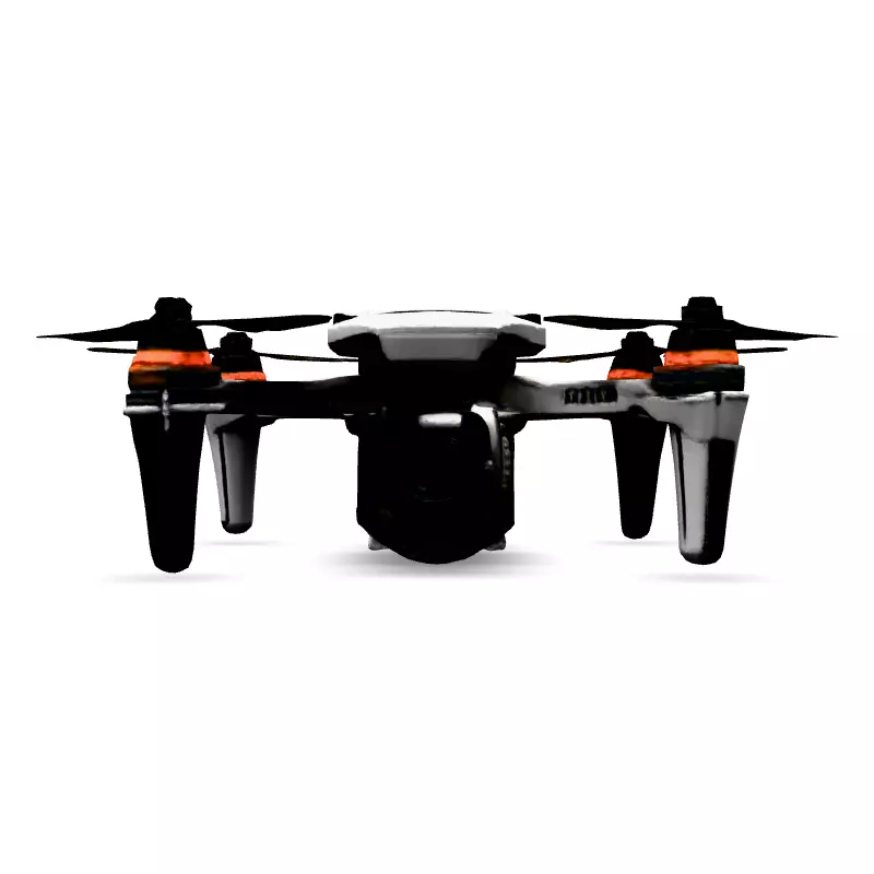 Realistic Foldable Quadcopter Drone Low-poly 3D model_6