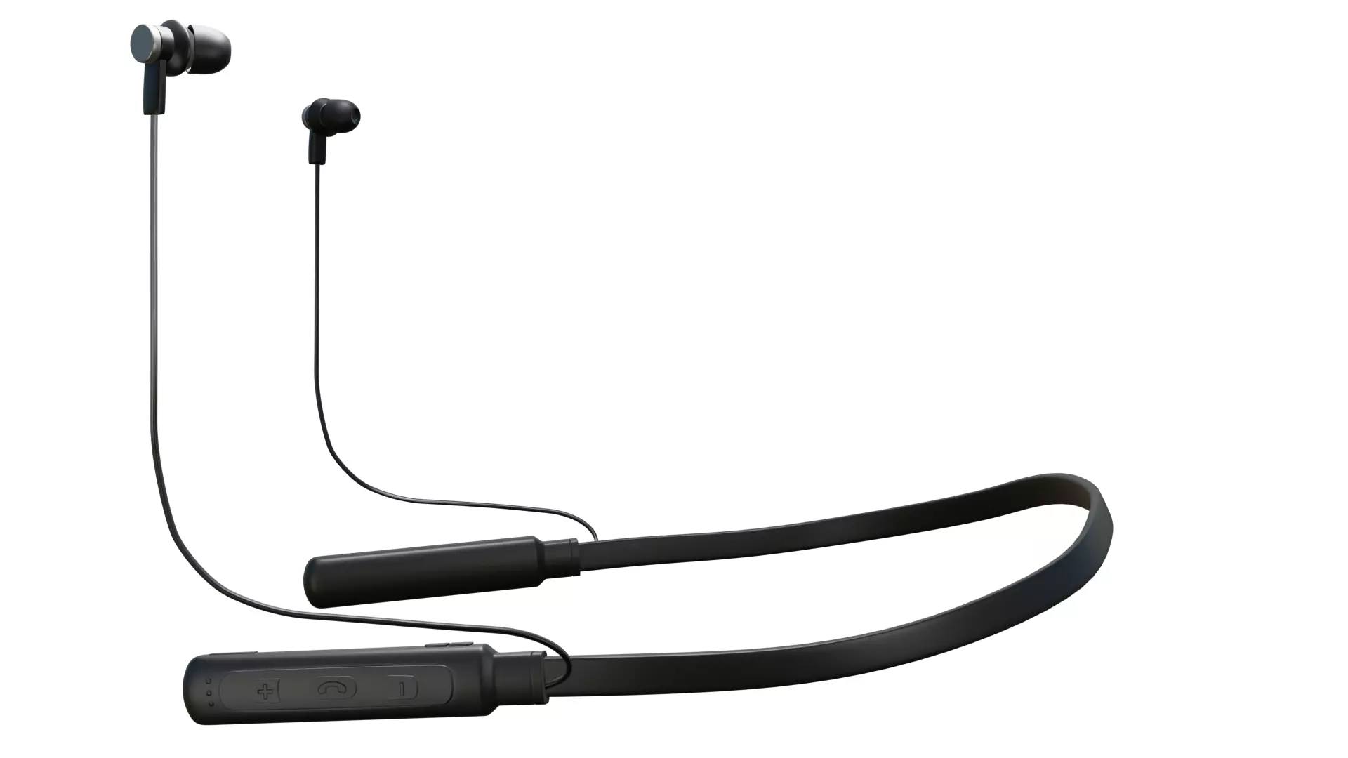 Earphone Bluetooth Asset Game Low-poly 3D model_0