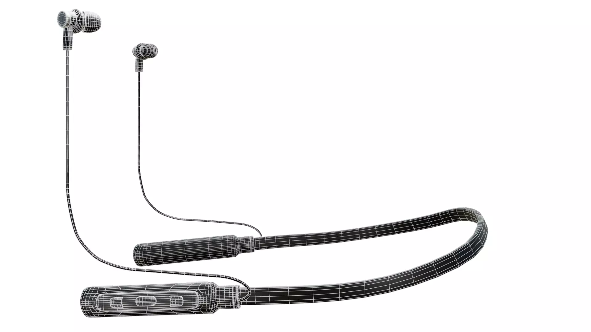 Earphone Bluetooth Asset Game Low-poly 3D model_11