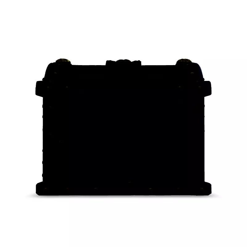 Steampunk Treasure Chest with Eye Low-poly 3D model_6