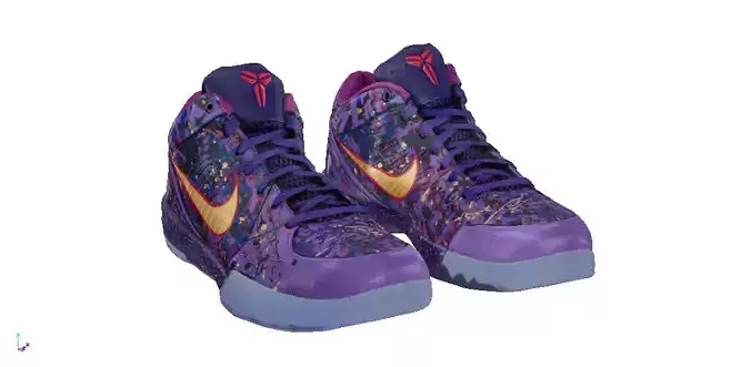 Nike Zoom Kobe 4 prelude Finals MVP Low-poly 3D model