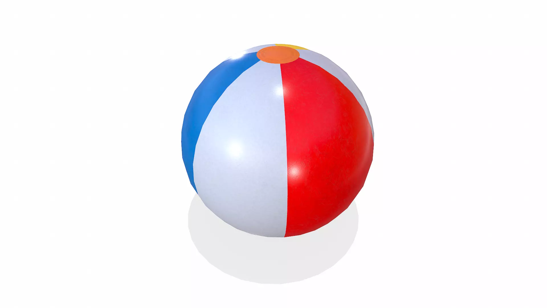 Beach Ball Low-poly PBR Free low-poly 3D model