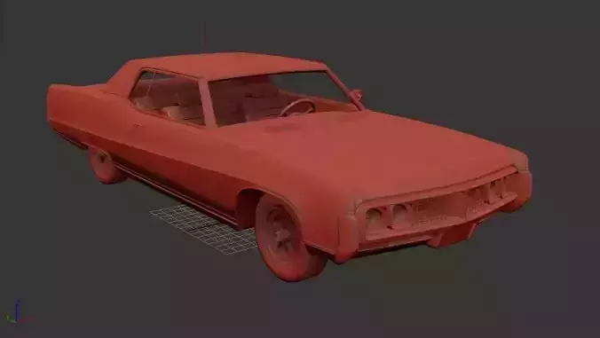 Buick Electra Mk3 225 Custom Sport Coupe 1969 3D print model