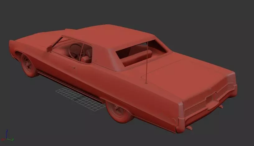 Buick Electra Mk3 225 Custom Sport Coupe 1969 3D print model_2