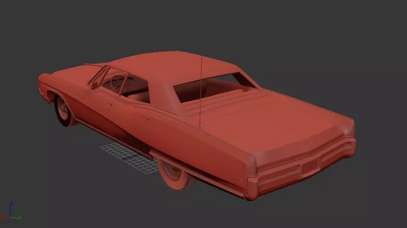 Buick Electra Mk3 225 Hardtop Sedan 1968 3D print model_2