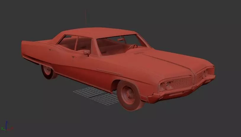 Buick Electra Mk3 225 Hardtop Sedan 1968 3D print model_0