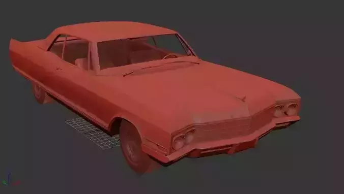 Buick Electra 225 Sport Coupe 1966 3D print model