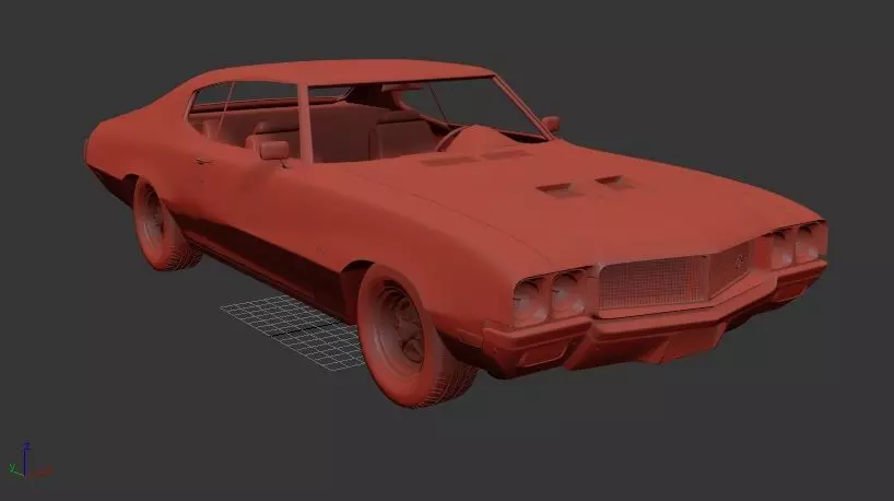 Buick GS 455 Stage 1 coupe 1970 3D print model