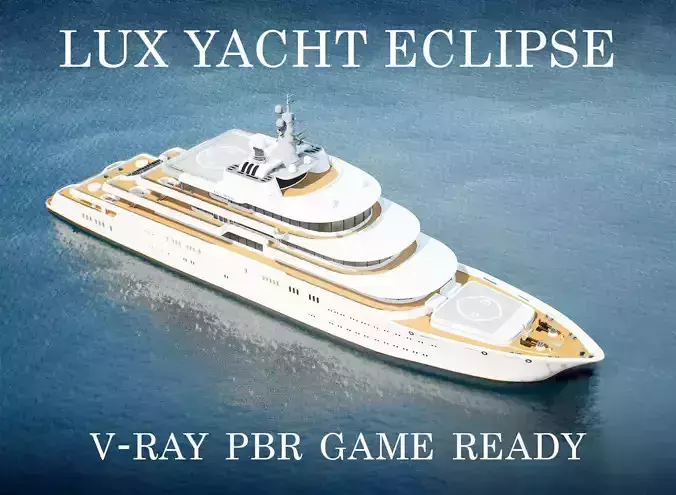Eclipse Yacht  Ultra Realistic Low-poly 3D model Eclipse Yacht  Ultra Realistic Low-poly 3D model