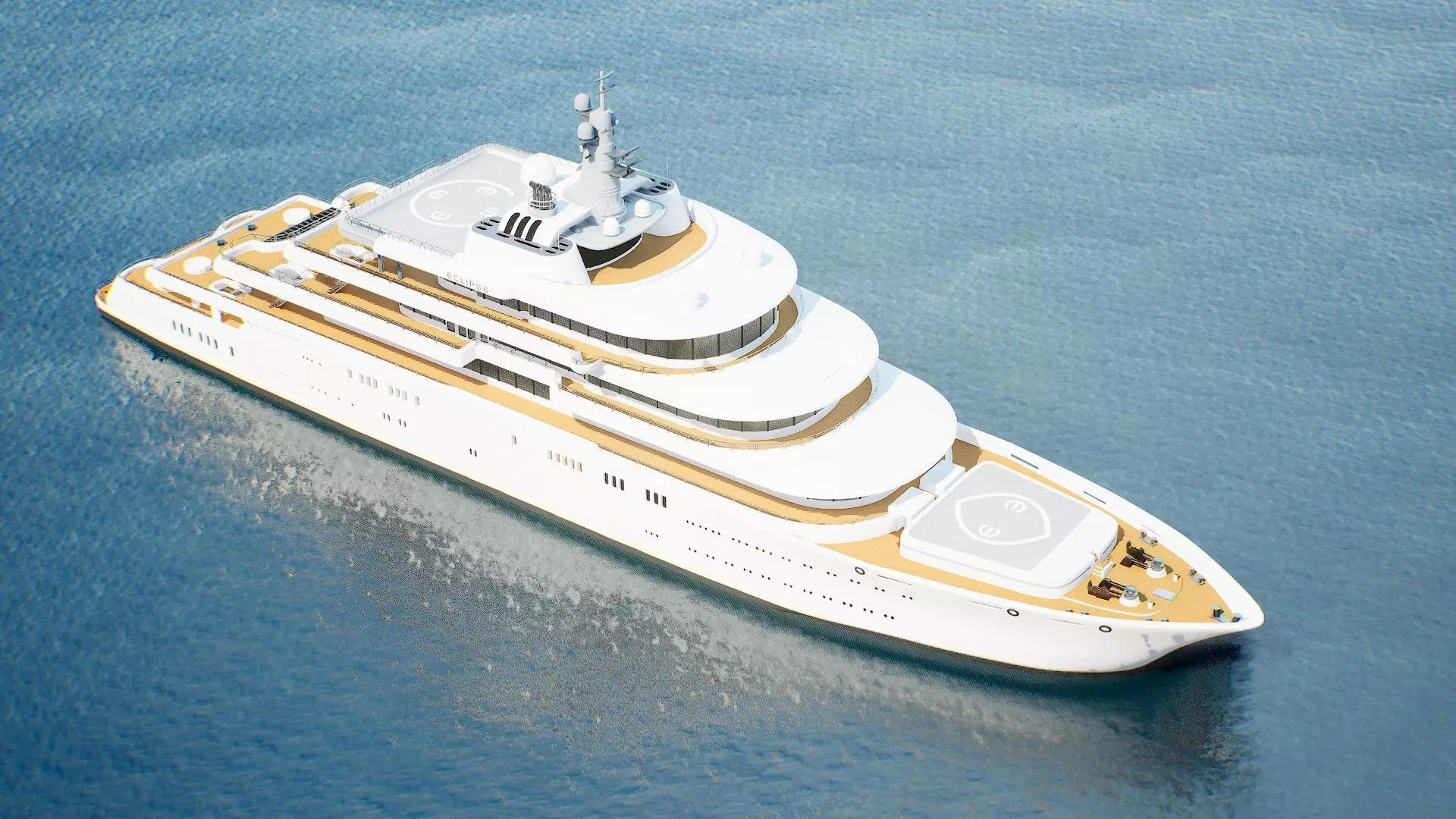 Eclipse Yacht  Ultra Realistic Low-poly 3D model_12