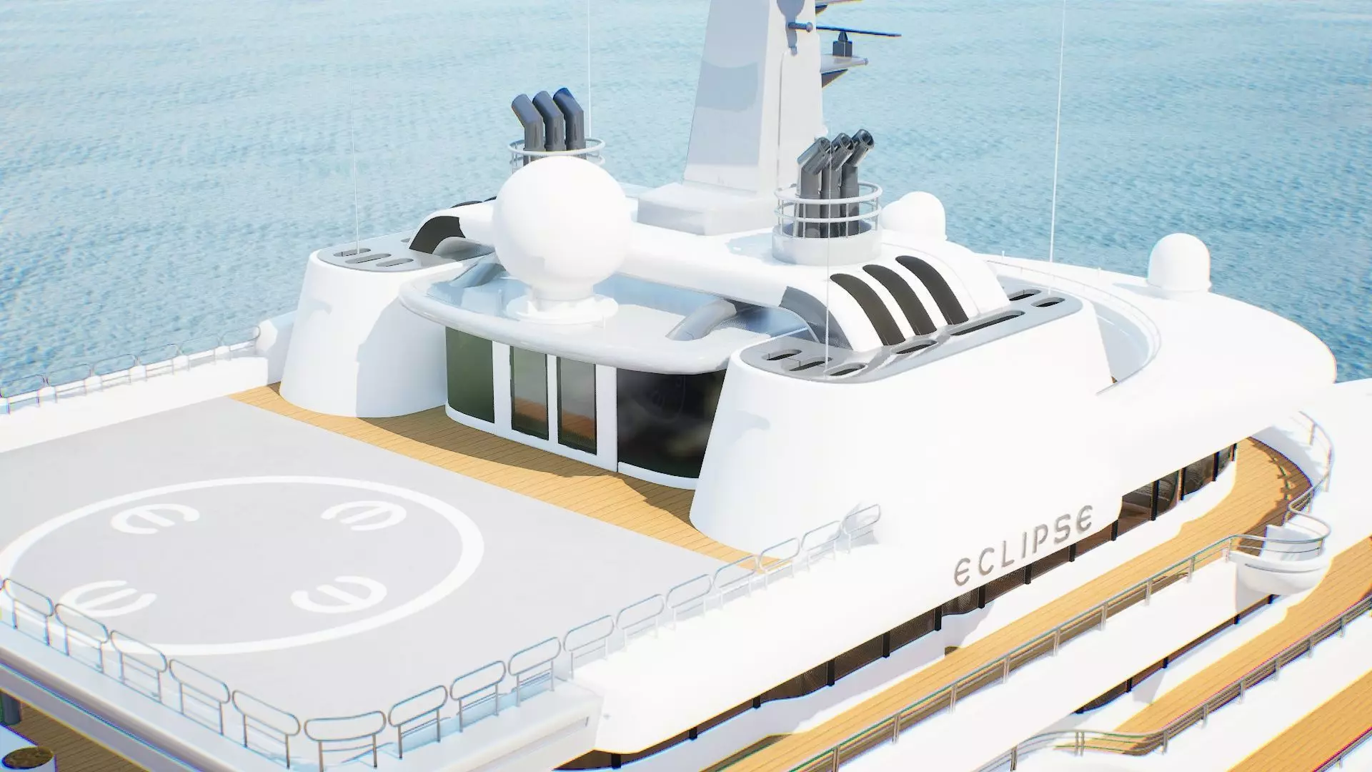 Eclipse Yacht  Ultra Realistic Low-poly 3D model_6