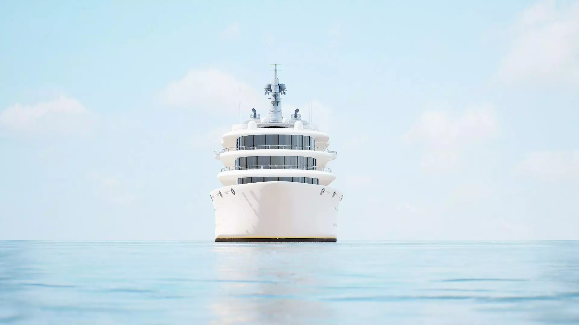 Eclipse Yacht  Ultra Realistic Low-poly 3D model_11