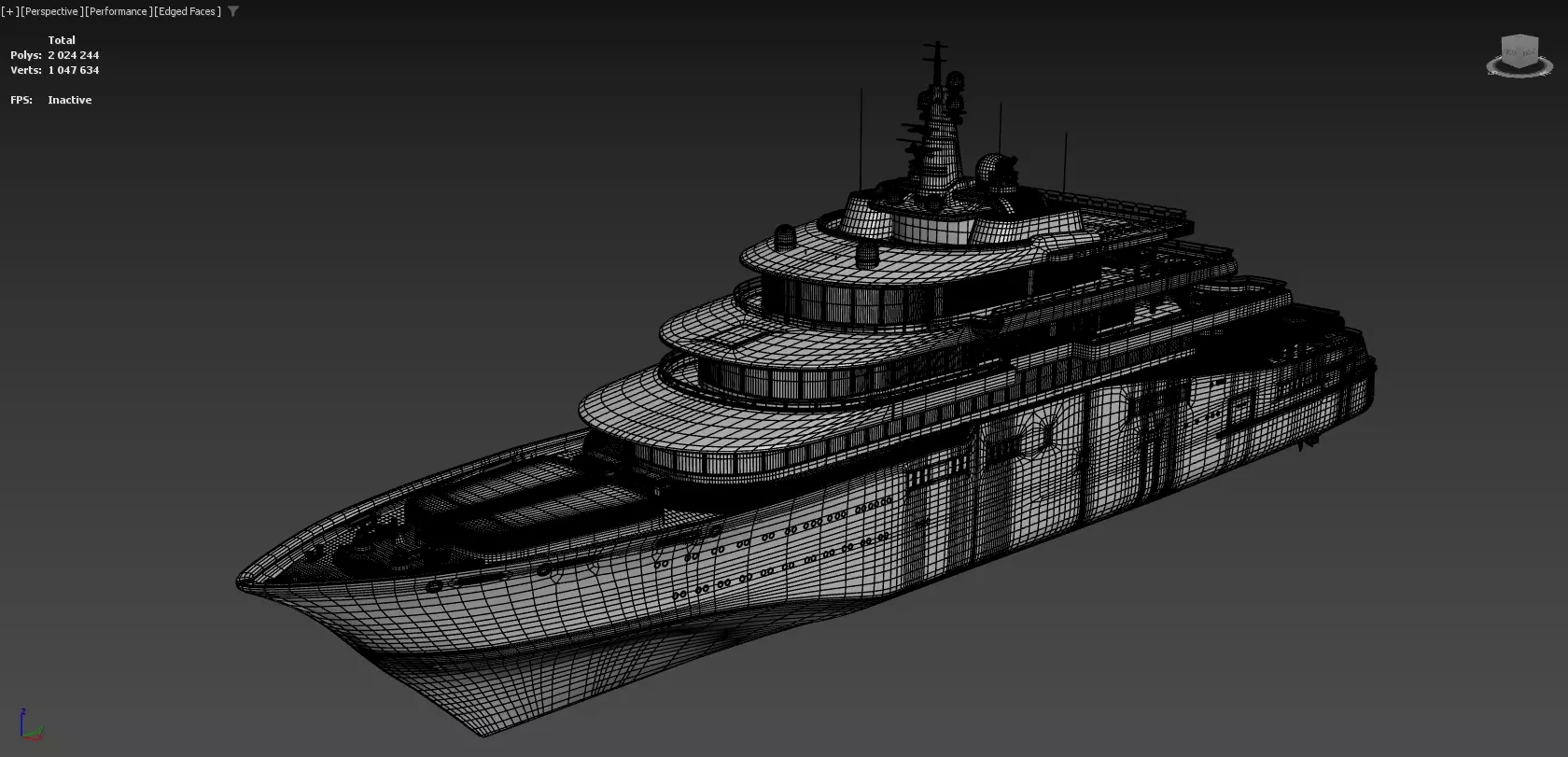 Eclipse Yacht  Ultra Realistic Low-poly 3D model_17