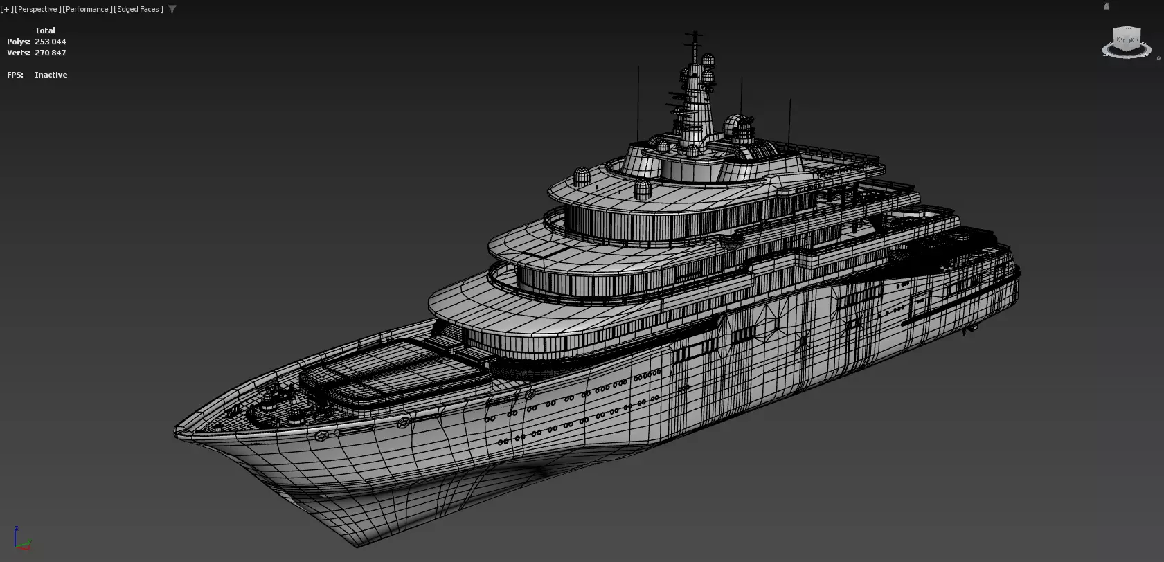 Eclipse Yacht  Ultra Realistic Low-poly 3D model_16