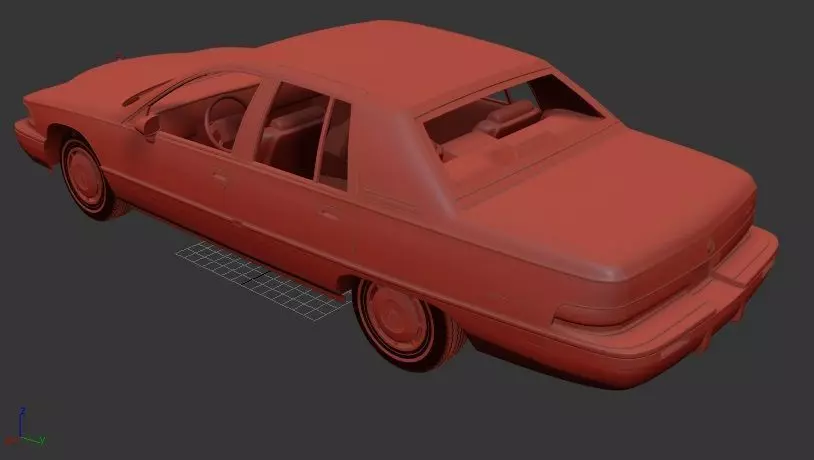 Buick Roadmaster sedan 1991 3D print model_2