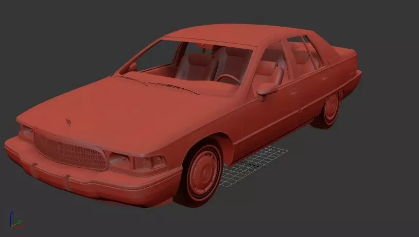 Buick Roadmaster sedan 1991 3D print model_1