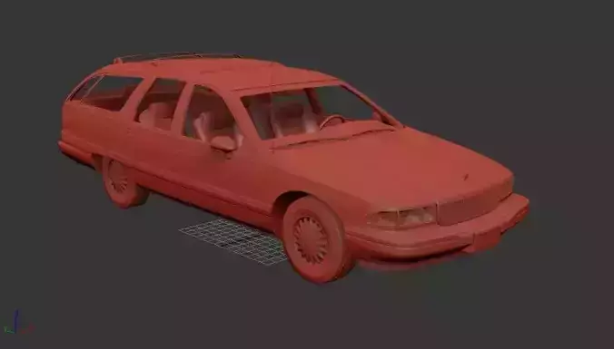 Buick Roadmaster wagon 1991 3D print model