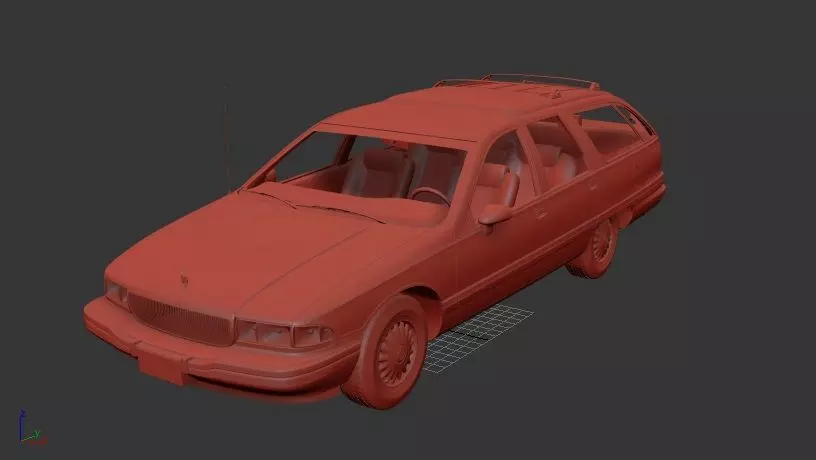 Buick Roadmaster wagon 1991 3D print model_1