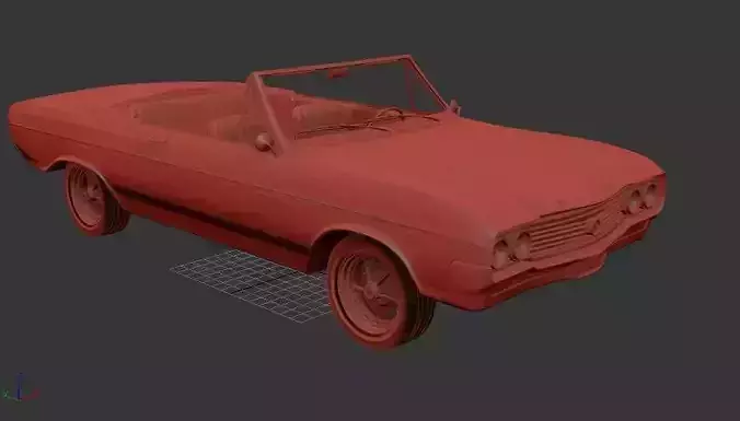 Buick Skylark Mk3 converible 1964 3D print model