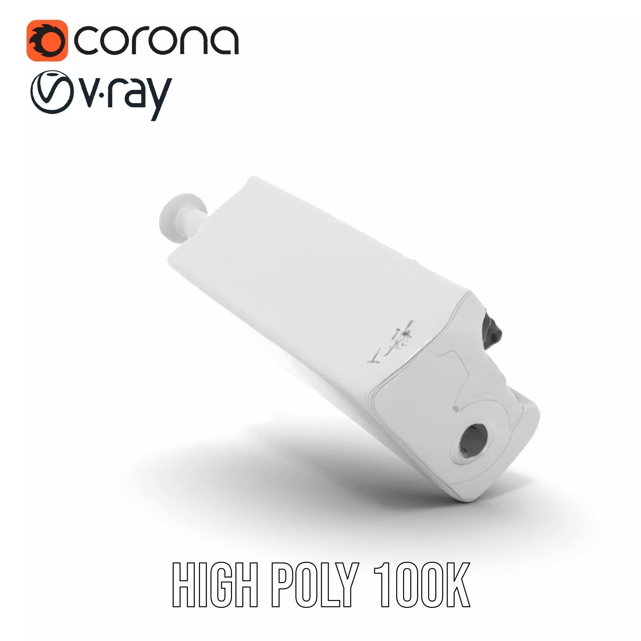 Colorful Cylinder Set Model Pack with Syringe Element Low-poly 3D model_23