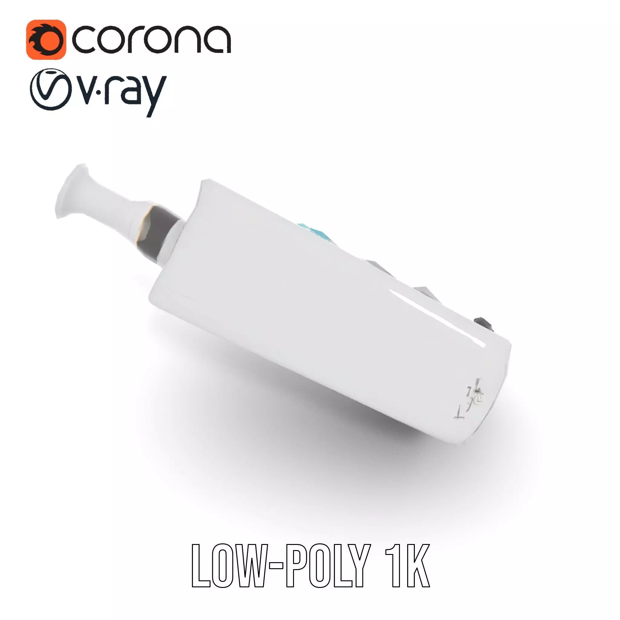 Colorful Cylinder Set Model Pack with Syringe Element Low-poly 3D model_28