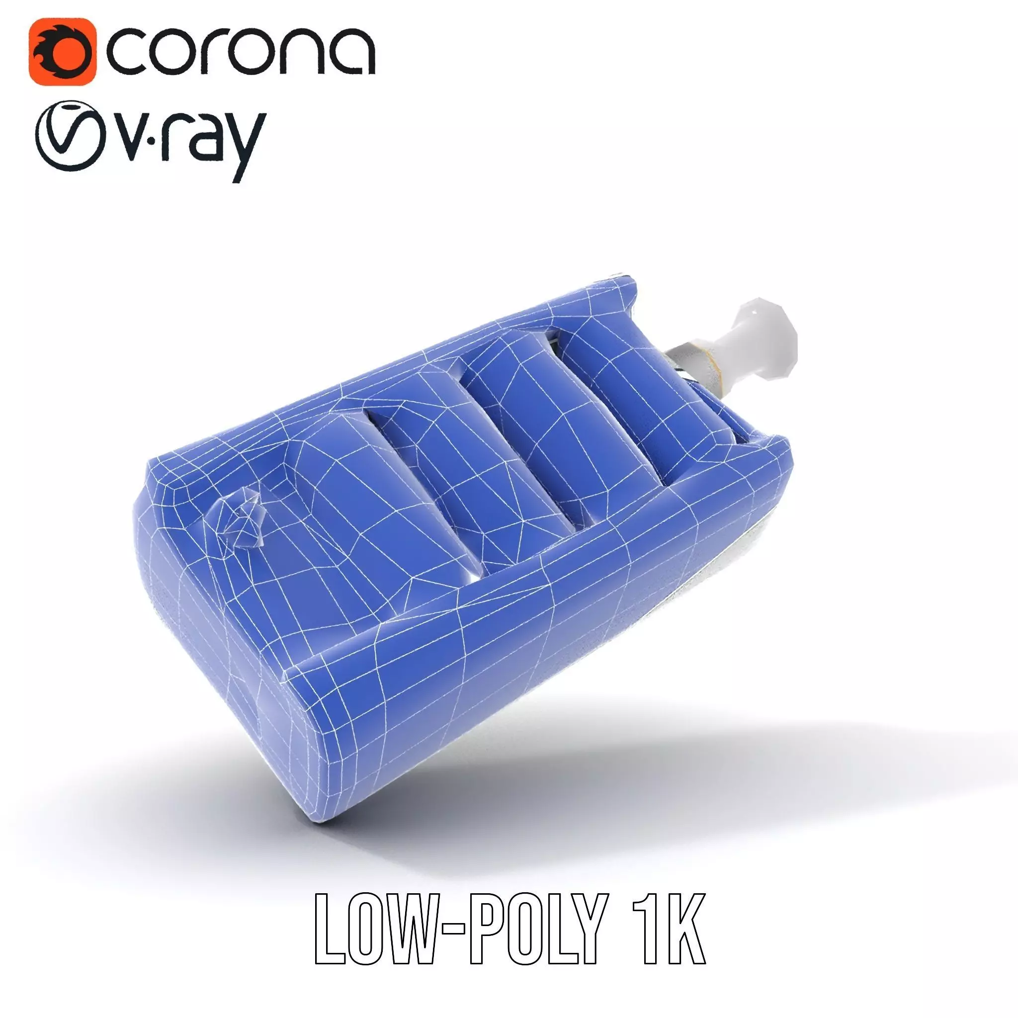 Colorful Cylinder Set Model Pack with Syringe Element Low-poly 3D model_22