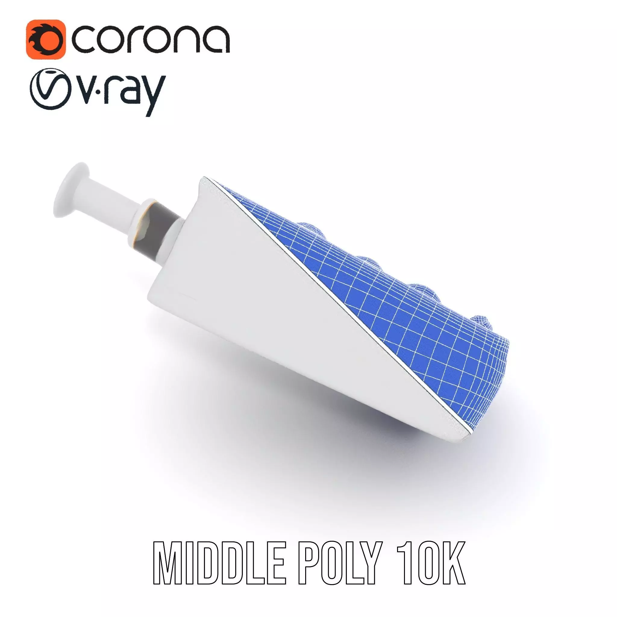 Colorful Cylinder Set Model Pack with Syringe Element Low-poly 3D model_30