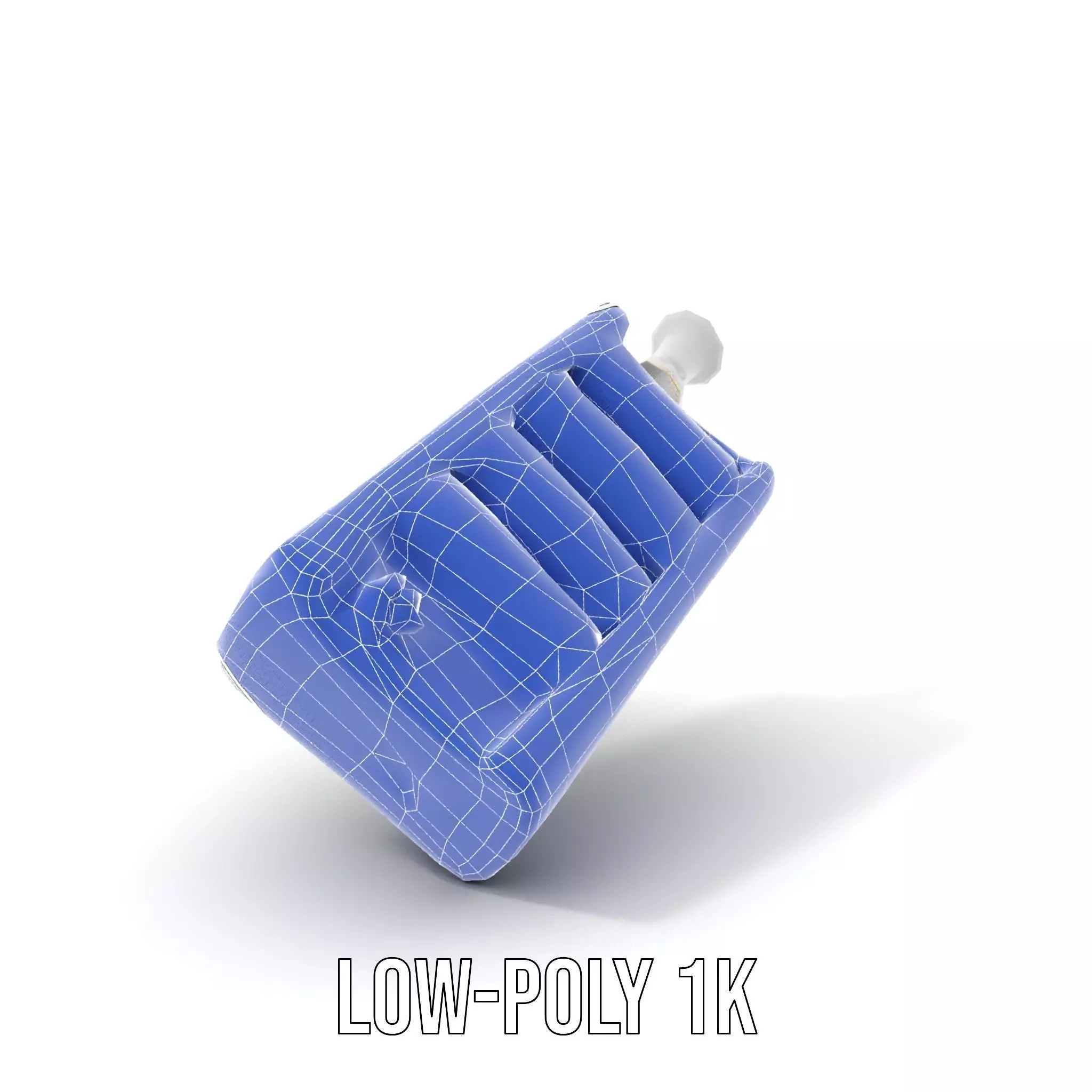 Colorful Cylinder Set Model Pack with Syringe Element Low-poly 3D model_14