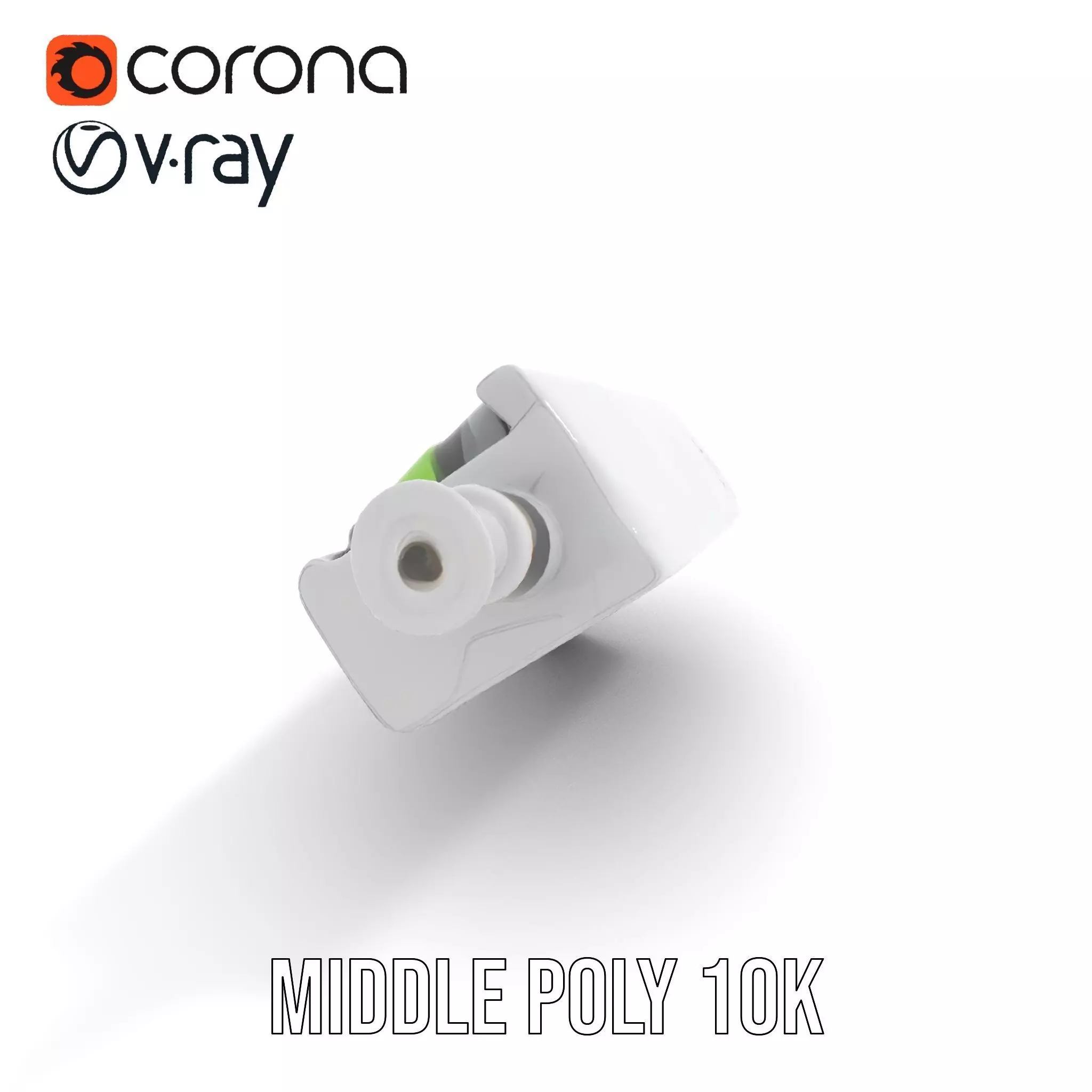 Colorful Cylinder Set Model Pack with Syringe Element Low-poly 3D model_6