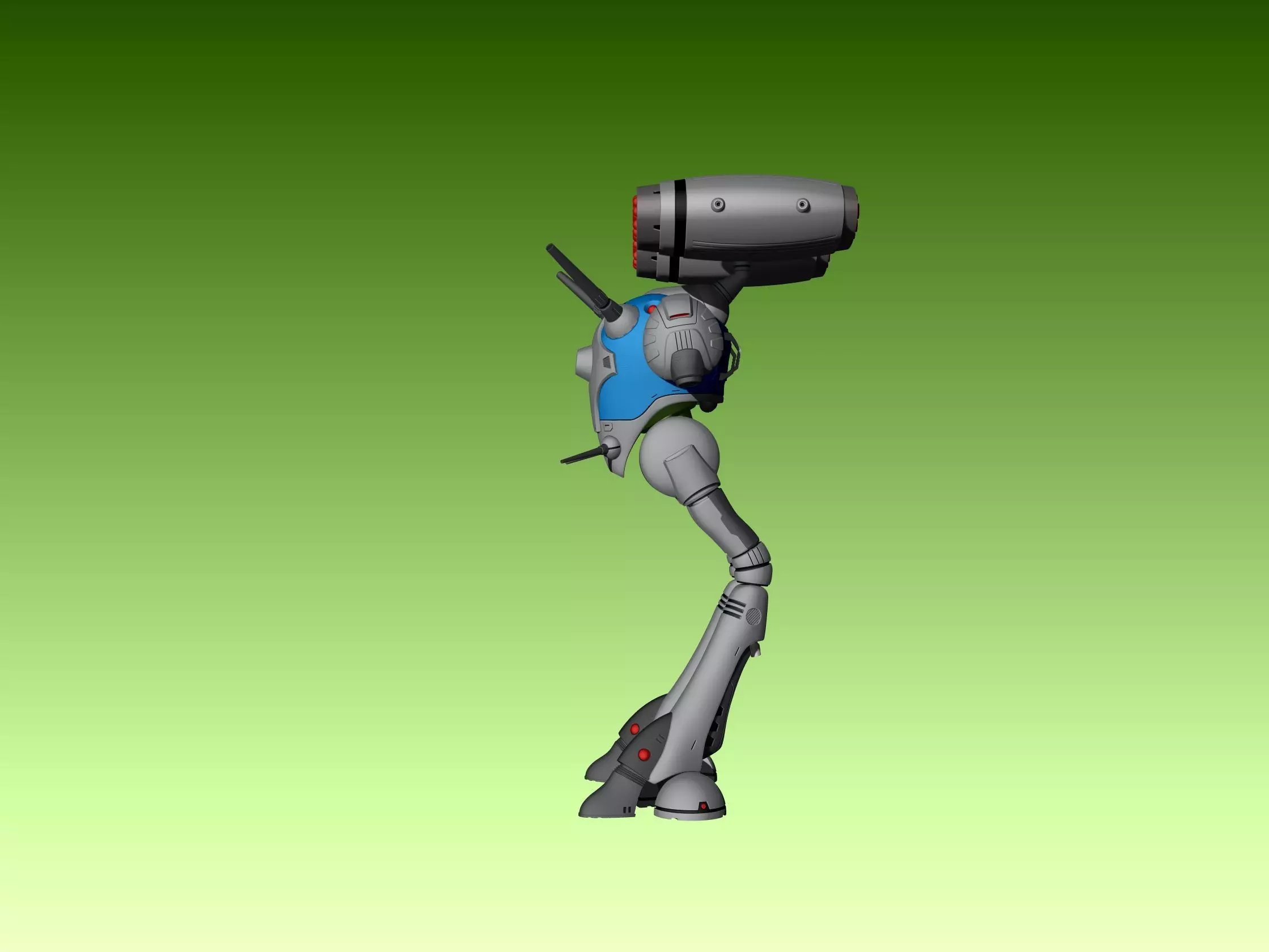 Regult missile pod 3D print model_11