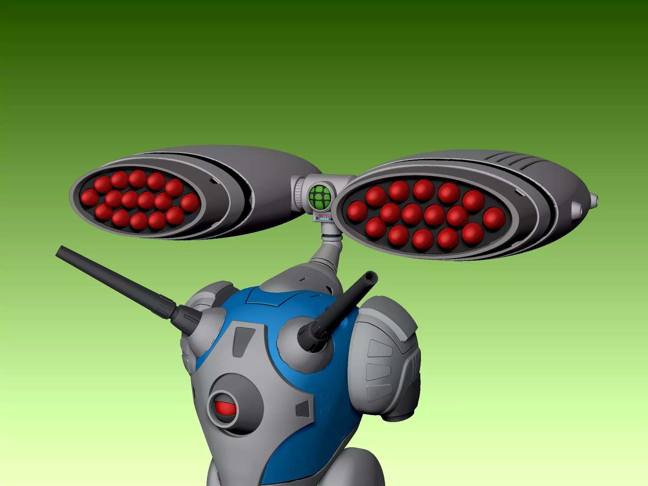 Regult missile pod 3D print model_16