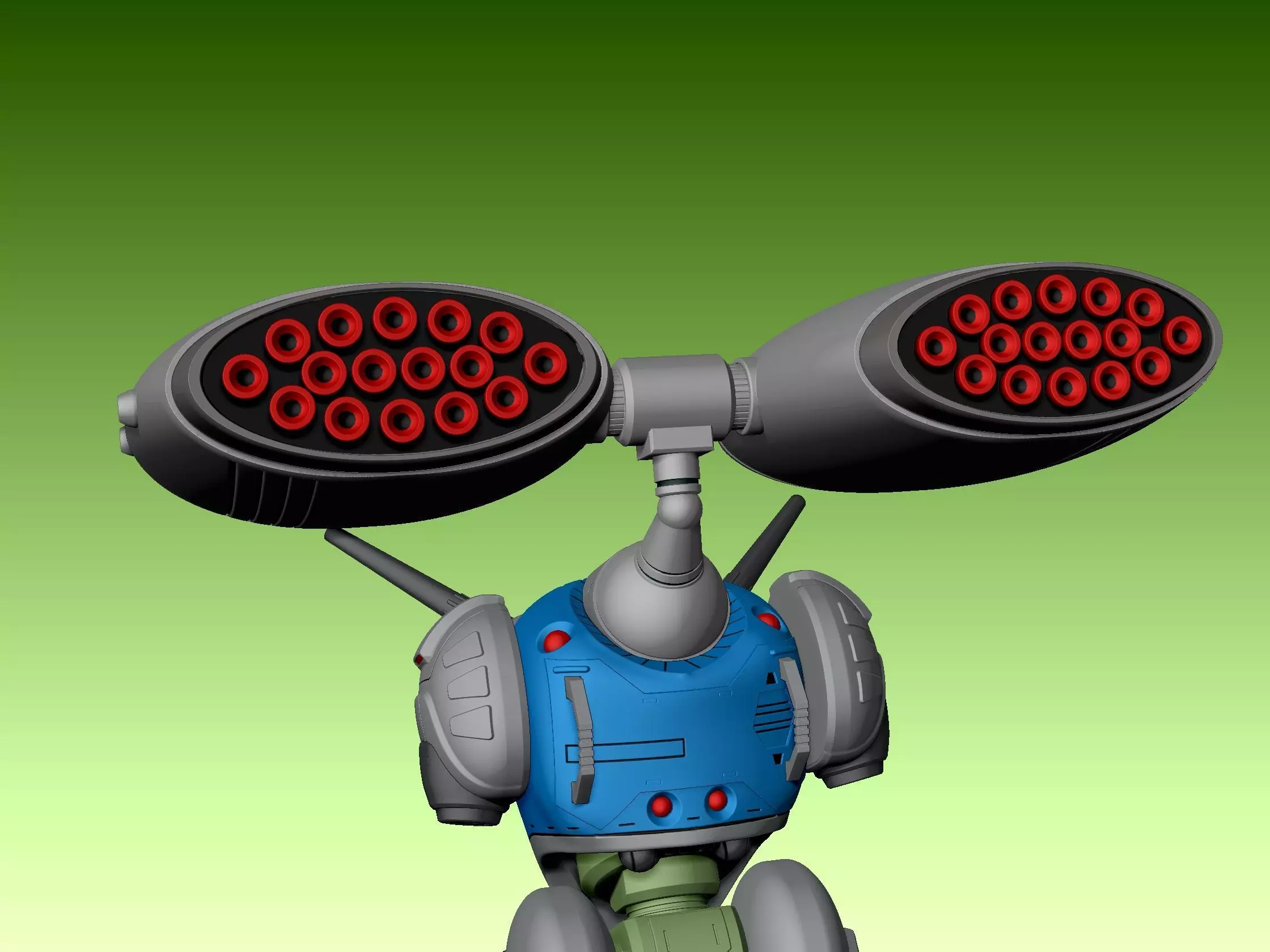 Regult missile pod 3D print model_17