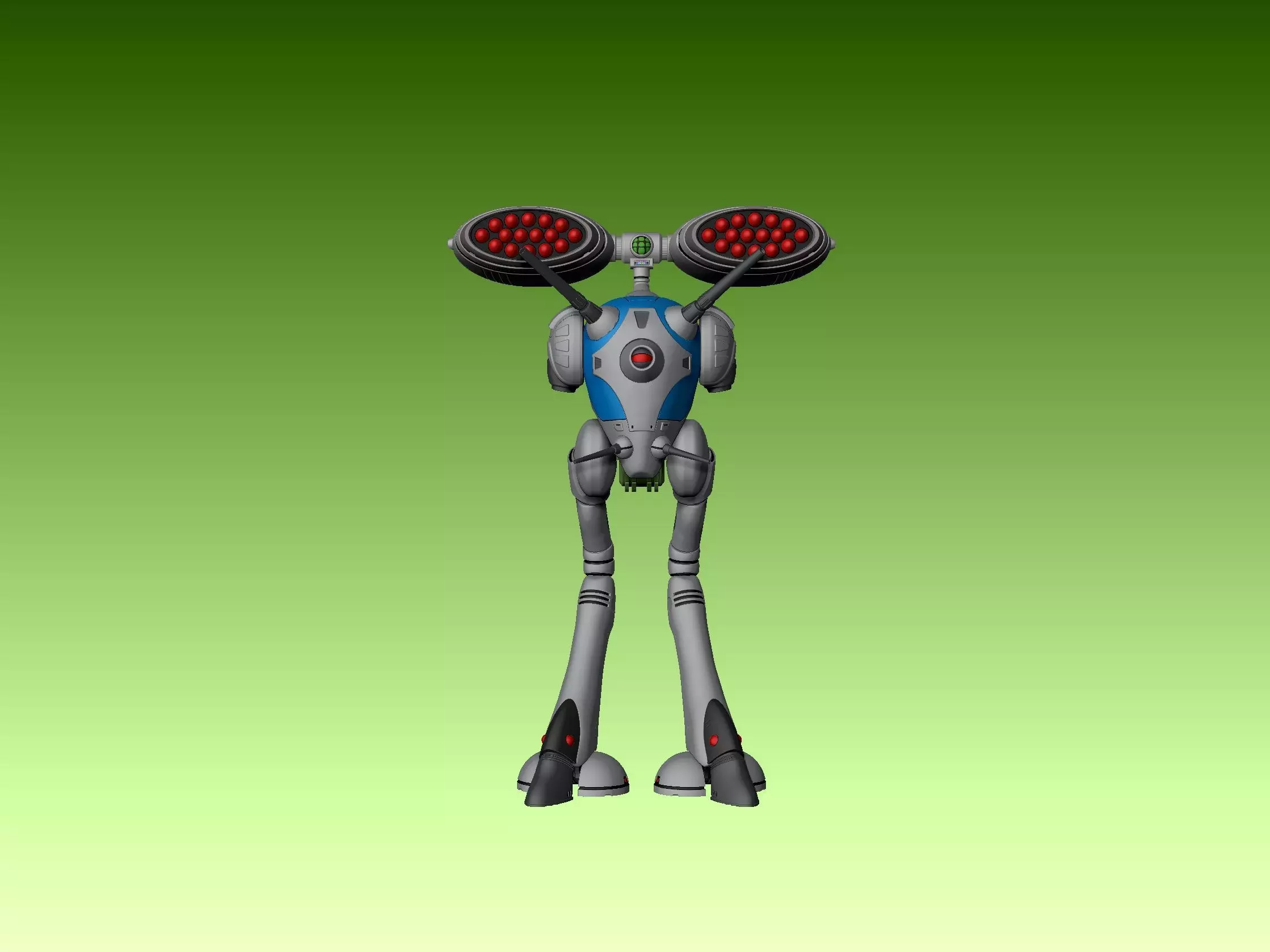 Regult missile pod 3D print model_8