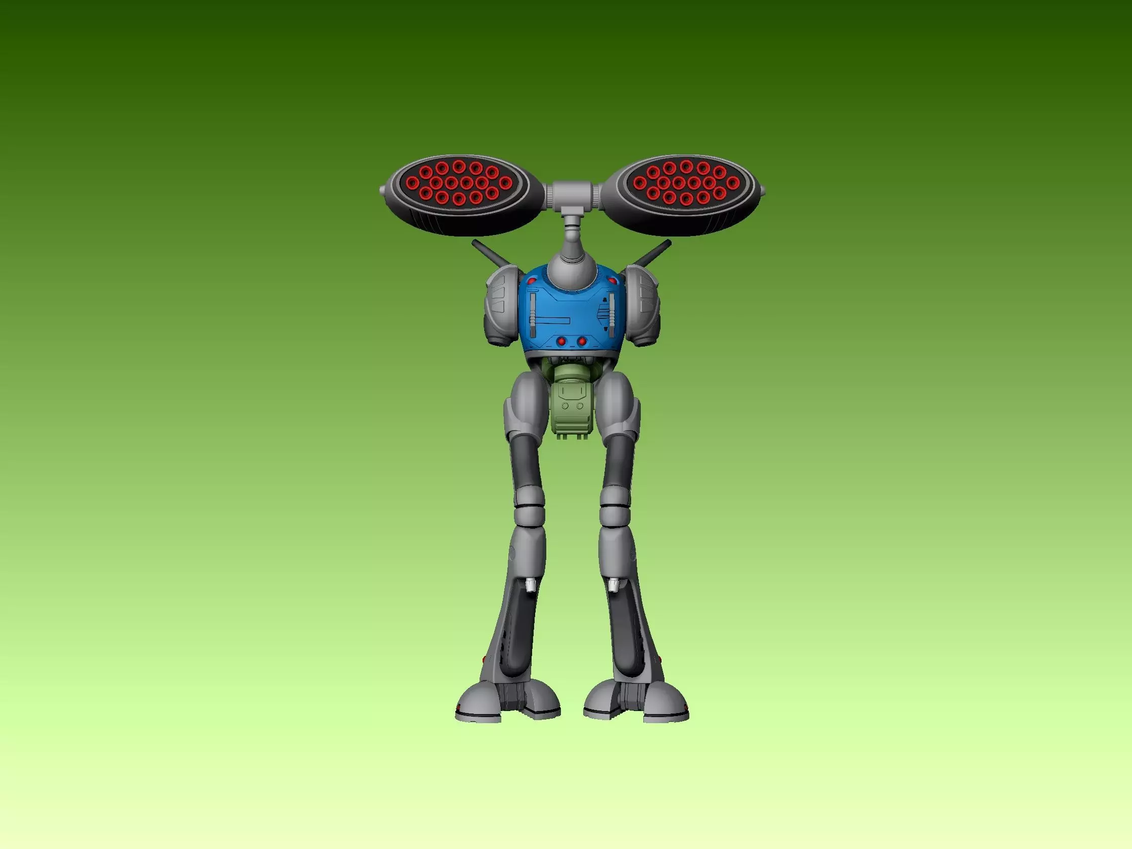 Regult missile pod 3D print model_13