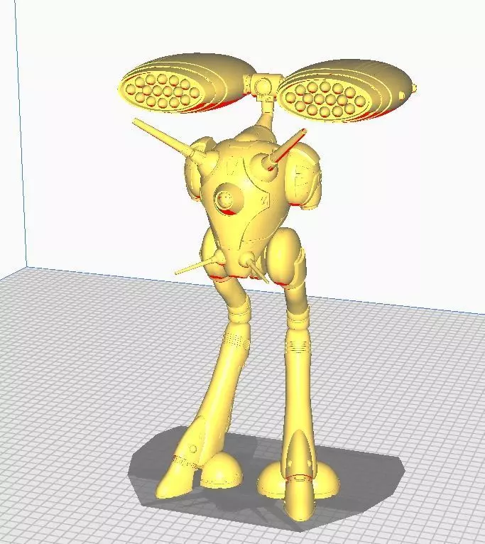 Regult missile pod 3D print model_6