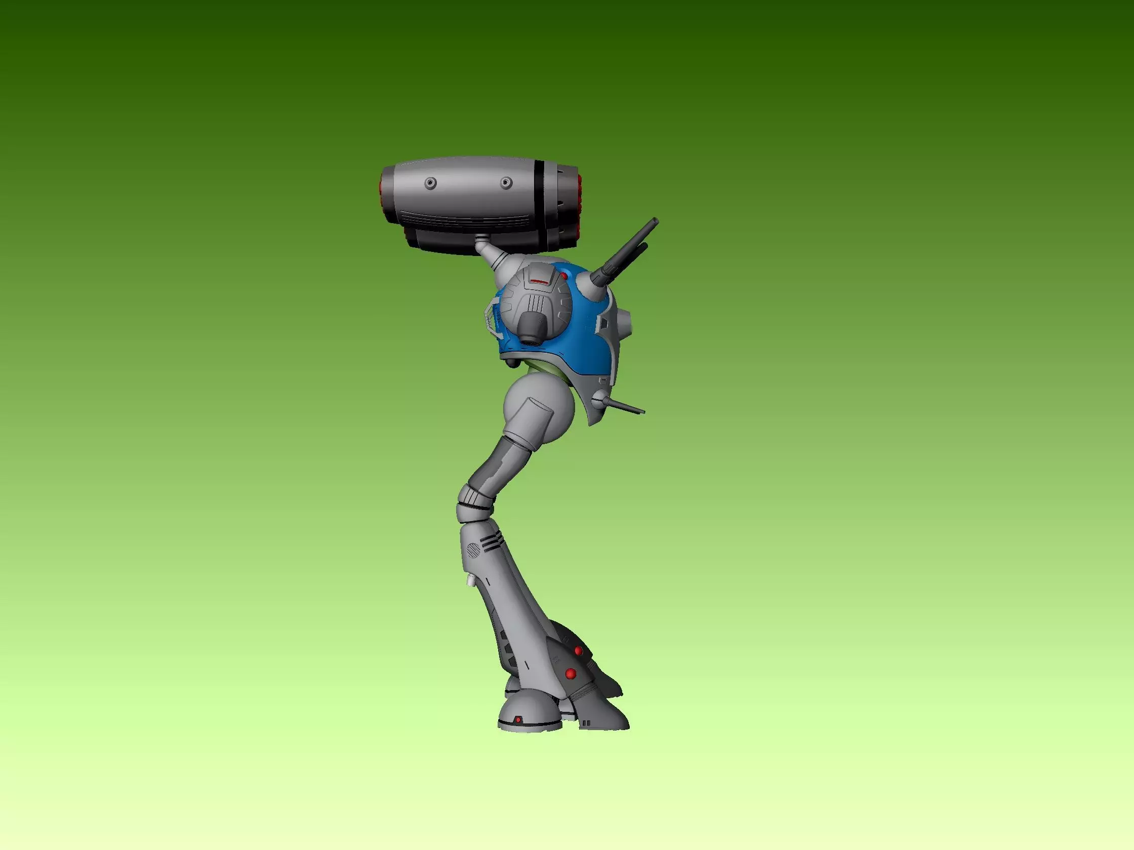 Regult missile pod 3D print model_9