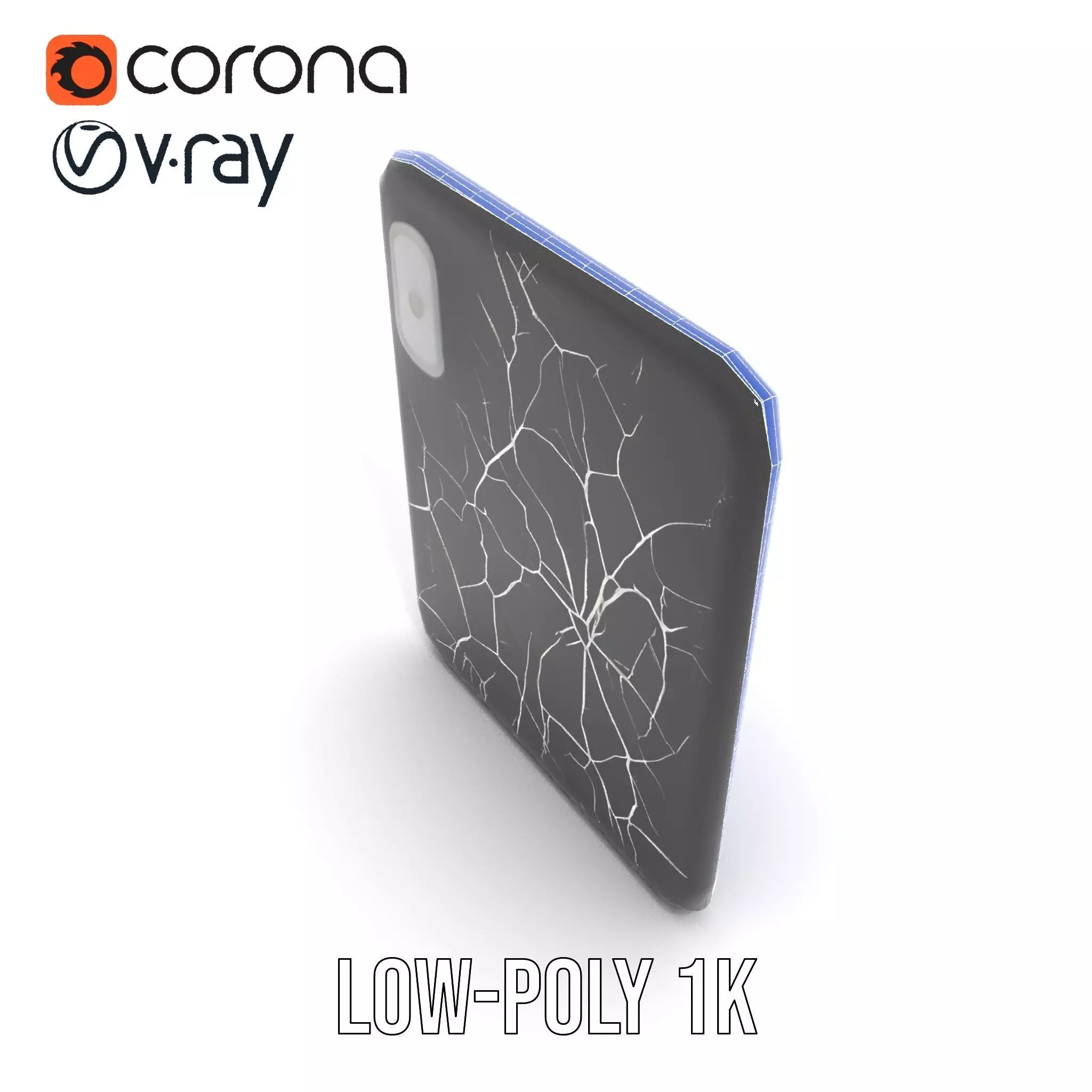 Cracked Screen Tablet Model Pack Low-poly 3D model_20