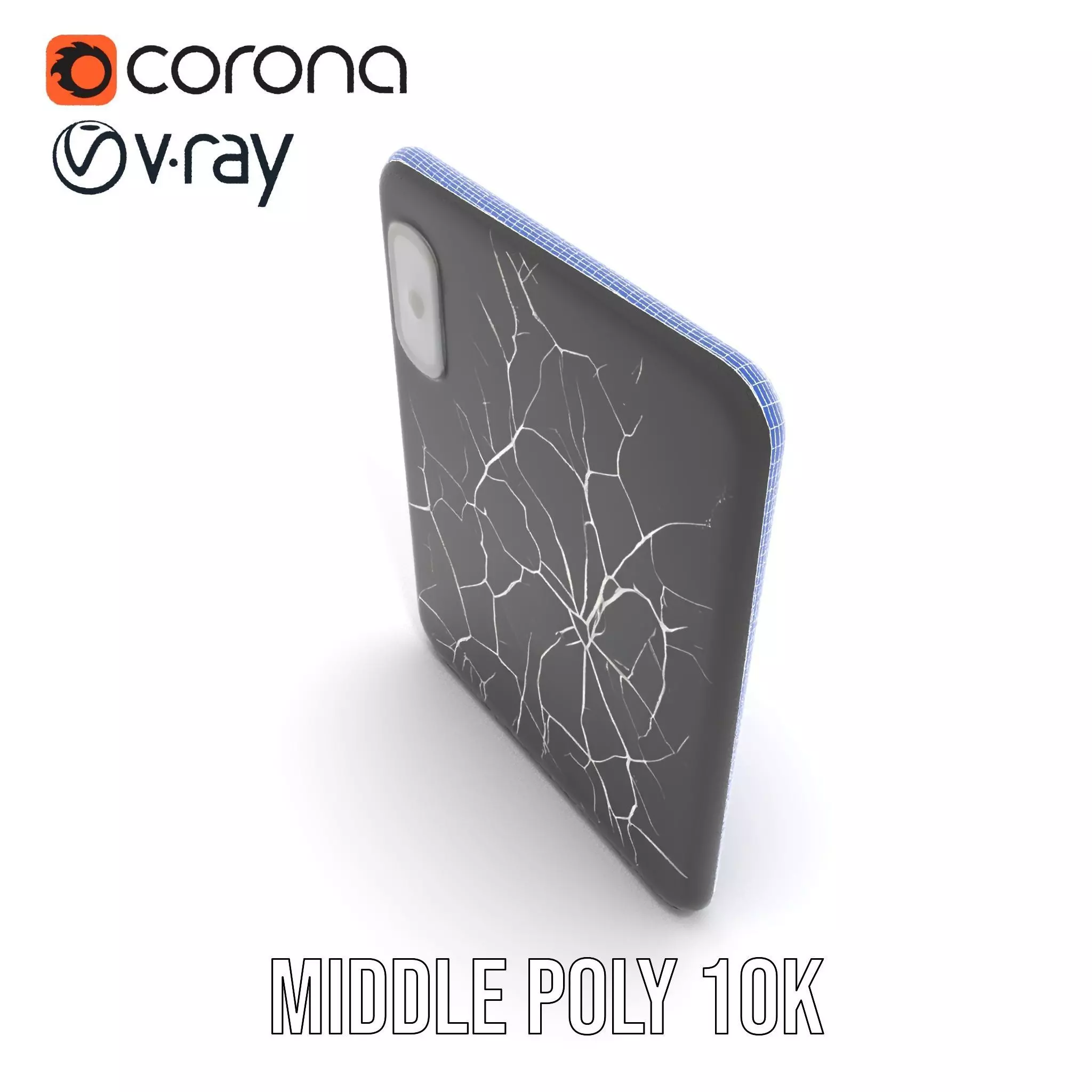 Cracked Screen Tablet Model Pack Low-poly 3D model_28